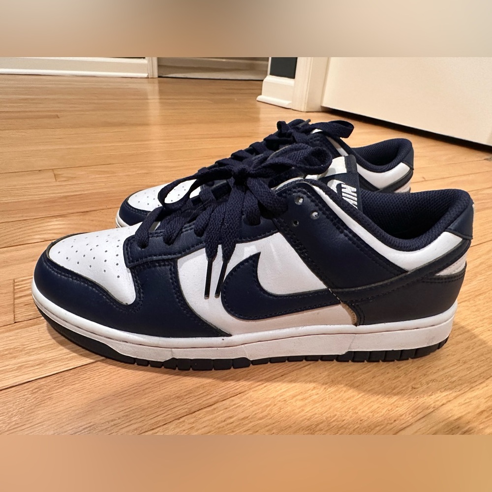 Nike Men's Navy and White Sneakers